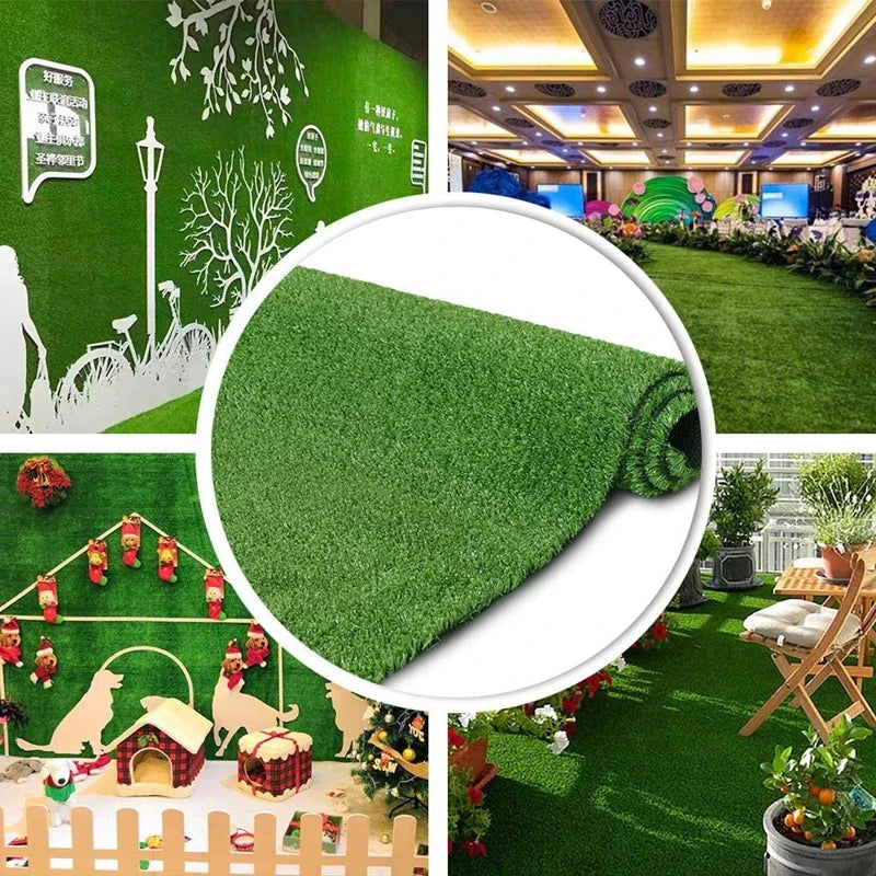 100×100cm Artificial Moss Lawn Carpet - Realistic Green Landscape Decor for Home, Weddings & Events