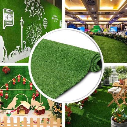 100×100cm Artificial Moss Lawn Carpet - Realistic Green Landscape Decor for Home, Weddings & Events