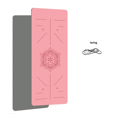 TPE Yoga Mat – Non-Slip Home Fitness & Exercise Sports Mat with Guide Lines