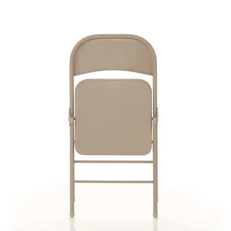 Mainstays 4-Pack Steel Folding Chairs – Beige Outdoor & Indoor Seating