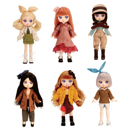 Lady Doolli 1/12 BJD Dolls Blind Box – 15cm Ob11 Mystery Anime Figure Toy, Kawaii Designer Gift