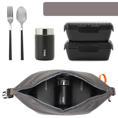 Insulated Lunch Bag — Aluminum Foil Bento Meal Pack with Ice Pack, Portable Food Storage for Picnic & Dinner