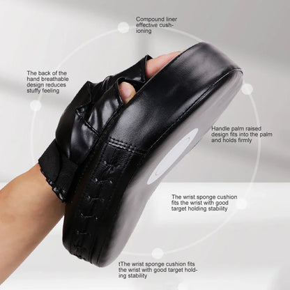 Kickboxing Gloves Pad - PU Leather Punch Target Bag for MMA, Karate, Muay Thai, Sanda & Free Fight Training for Adults & Kids
