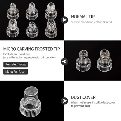 9PCS Hydro Dermabrasion Replacement Tips - H2O Water Oxygen Jet Peel & Hydrafacial Accessories
