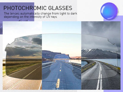 SCVCN Photochromic Sunglasses for Cycling & Outdoor Sports - Men & Women's MTB Climbing Eyewear, Driving Bicycle Goggles