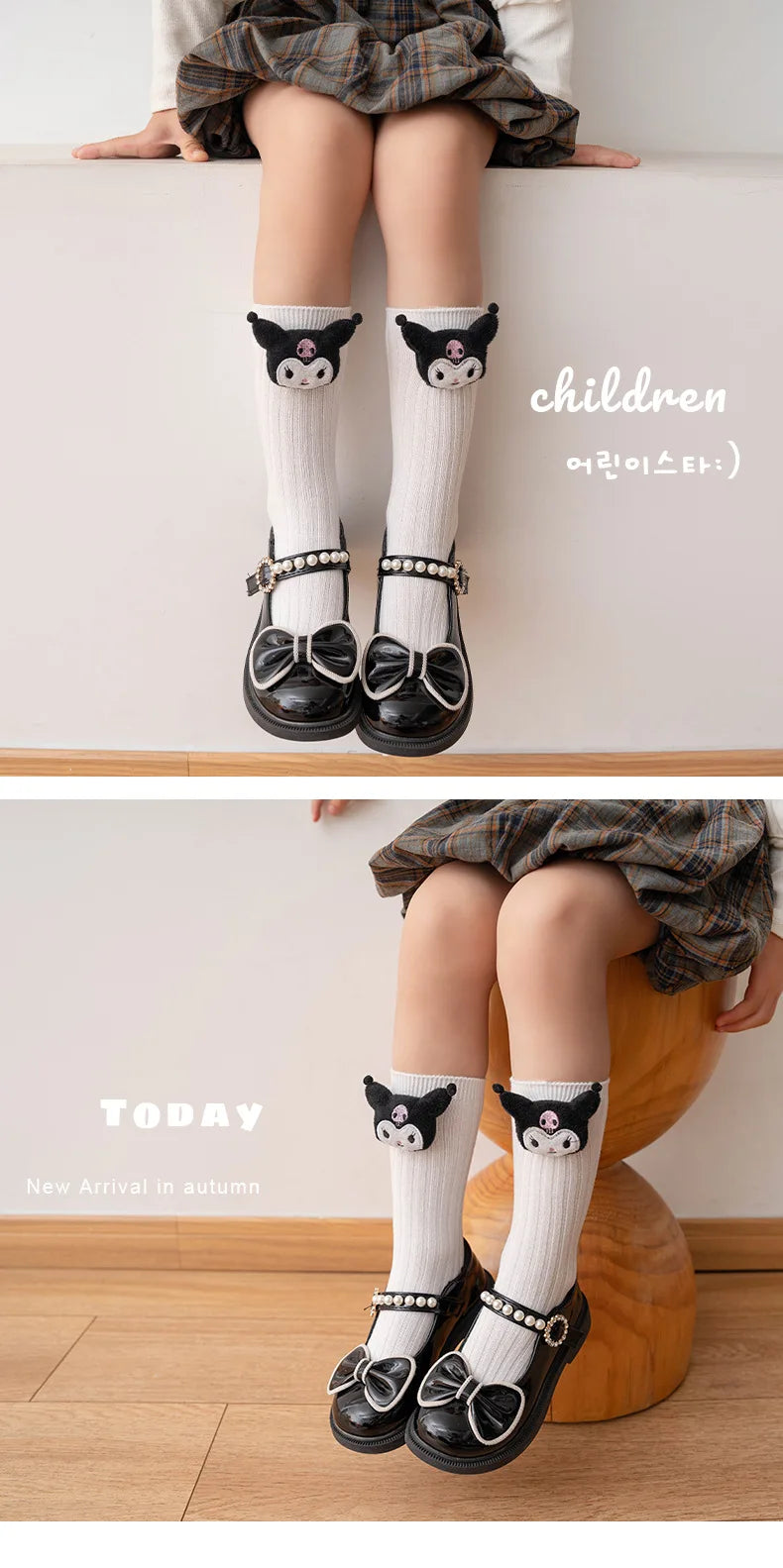Sanrio Kuromi, Melody, Cinnamoroll & Kitty Cat Socks – Kawaii Cartoon Mid-Tube Socks for Girls, Korean Style Trendy Student Socks
