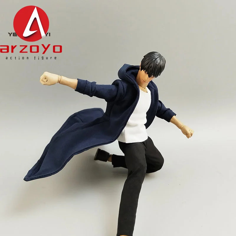 1/12 Scale Male Windbreaker Outfit – Coat, Vest & Pants Accessory for 6” VB002/VB003 Action Figures