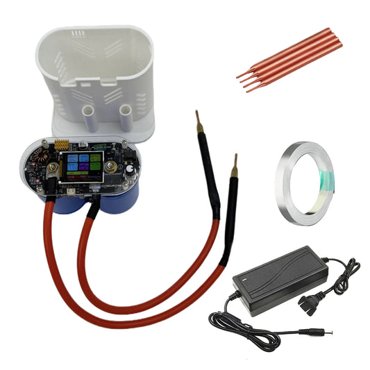 14kW 2400A High-Current Double Supercapacitor Spot Welder – 6V Digital Display Lithium Battery Welding Machine