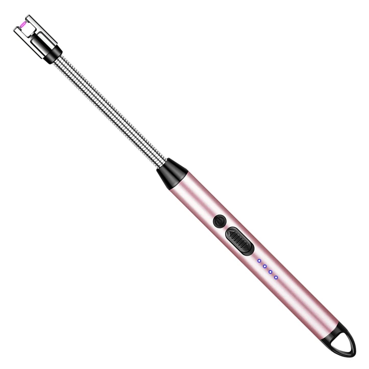 360° Type-C Rechargeable Windproof Plasma Lighter – Curved Flameless USB Arc Ignition Tool for BBQ, Kitchen, Candle & Gas Stove Use
