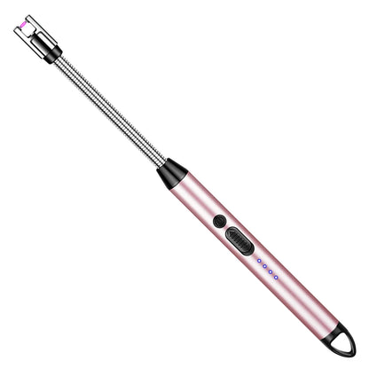 360° Type-C Rechargeable Windproof Plasma Lighter – Curved Flameless USB Arc Ignition Tool for BBQ, Kitchen, Candle & Gas Stove Use