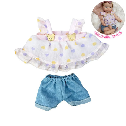 Fashion Baby Doll Clothes Set – 6 Handmade Styles for 10-Inch Bebe Reborn Dolls Accessories