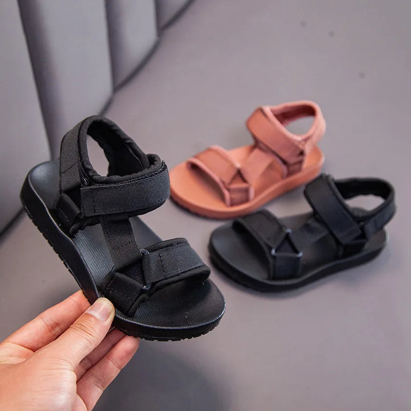 Kids Summer Sandals – Boys Casual Breathable Open-Toe Rubber Beach Shoes | Comfortable School Outdoor Sandals for Children