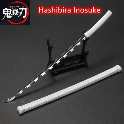 25cm Demon Slayer Metal Katana Sword Toy – Tanjirou Ghost Killer Anime Cosplay Prop & Home Decor Collection