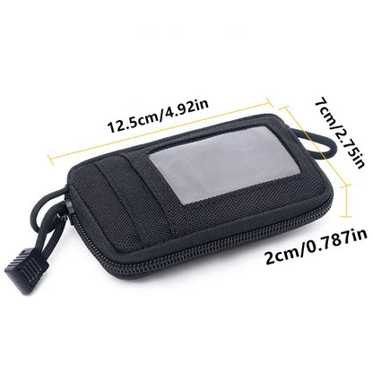 Waterproof Tactical EDC Waist Bag – Camping Travel Pouch with Key Holder, Card Slots & Coin Wallet