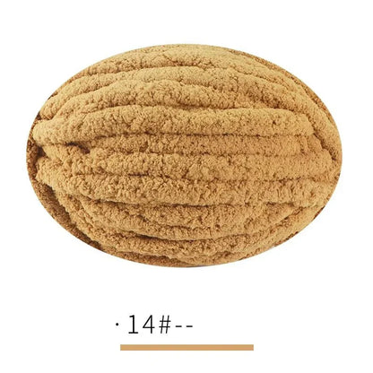 250g Extra Thick Ice Chenille Yarn Ball for Hand Knitting – Soft DIY Blanket, Cushion, Scarf & Pet Bed Yarn for Craft Projects