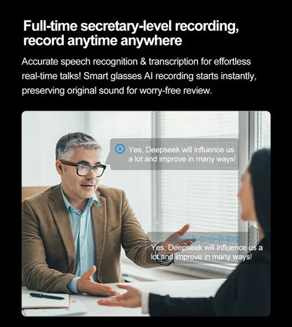 Xiaomi W600 Smart Glasses — AI Intelligent Sunglasses with Camera, Video Recording, Bluetooth Music & Calls, IP65 Waterproof