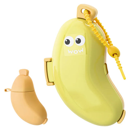 Banana-Shaped Toothbrush & Toothpaste Case – Silicone Dustproof Travel Holder for Camping & Home