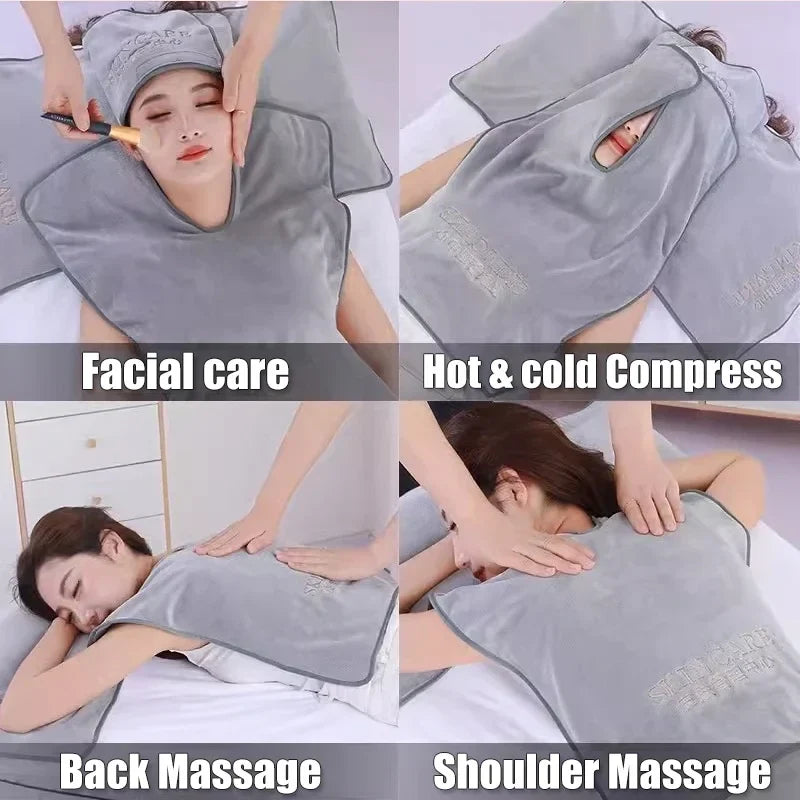 U-Shape Microfiber Towel — Salon Spa Facial & Neck Treatment Cosmetic Accessory