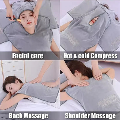 U-Shape Microfiber Towel — Salon Spa Facial & Neck Treatment Cosmetic Accessory