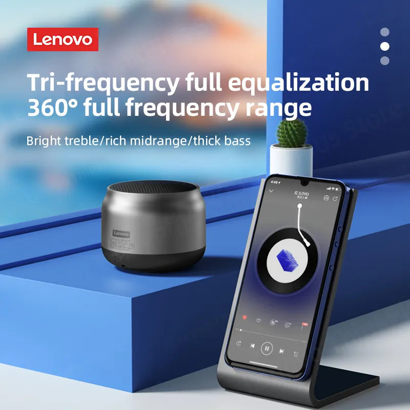 Lenovo K30 Portable Hifi Bluetooth Speaker: Original, Waterproof, Wireless, Outdoor Loudspeaker with Mic