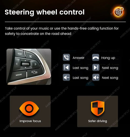 1DIN Universal 6.86" MP5 Car Radio – Wireless CarPlay Android Auto Multimedia Video Player with AUX, USB, SWC, Bluetooth & Touchscreen