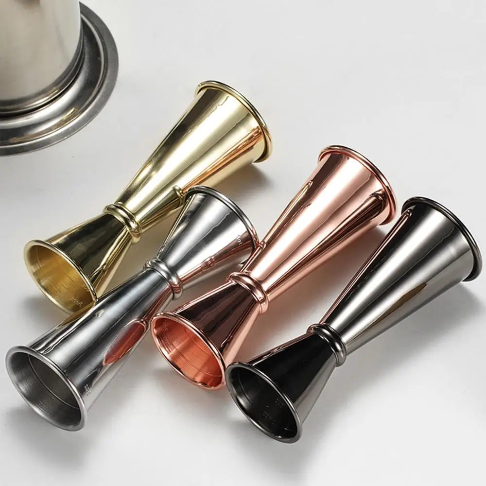 Double Cocktail Jigger — Stainless Steel Dual-Sided Measuring Cup with Internal Scale, Bar Tool
