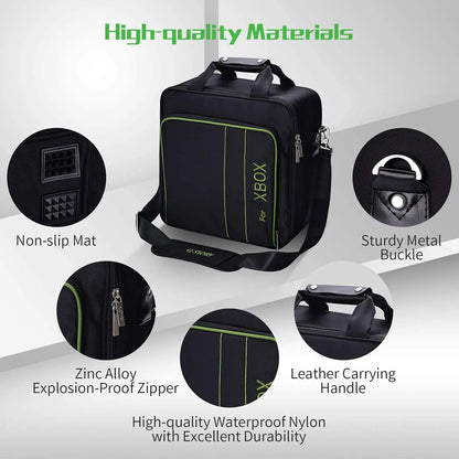 Xbox Series X|S Carrying Case – Travel Bag for Console, Controllers & Accessories