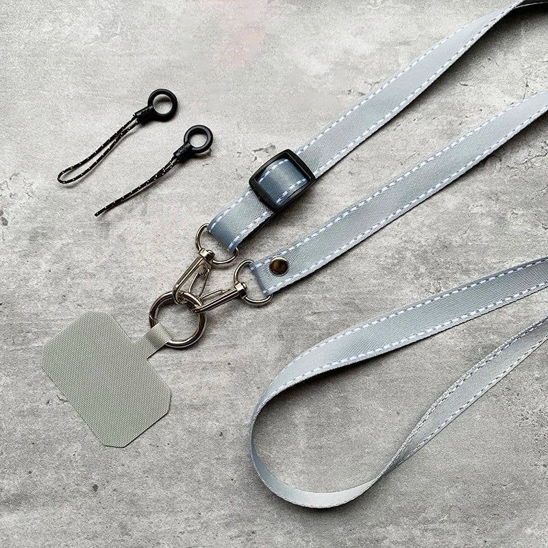 Simplicity Crossbody Cell Phone Lanyard – Adjustable Neck Strap with Universal Clip Gasket, Anti-Lost Mobile Phone Lanyard