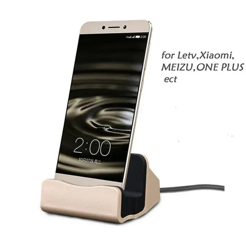 iPhone 15 Pro Max & Samsung USB-C Charging Dock - Type-C Desktop Charging Stand & Cradle