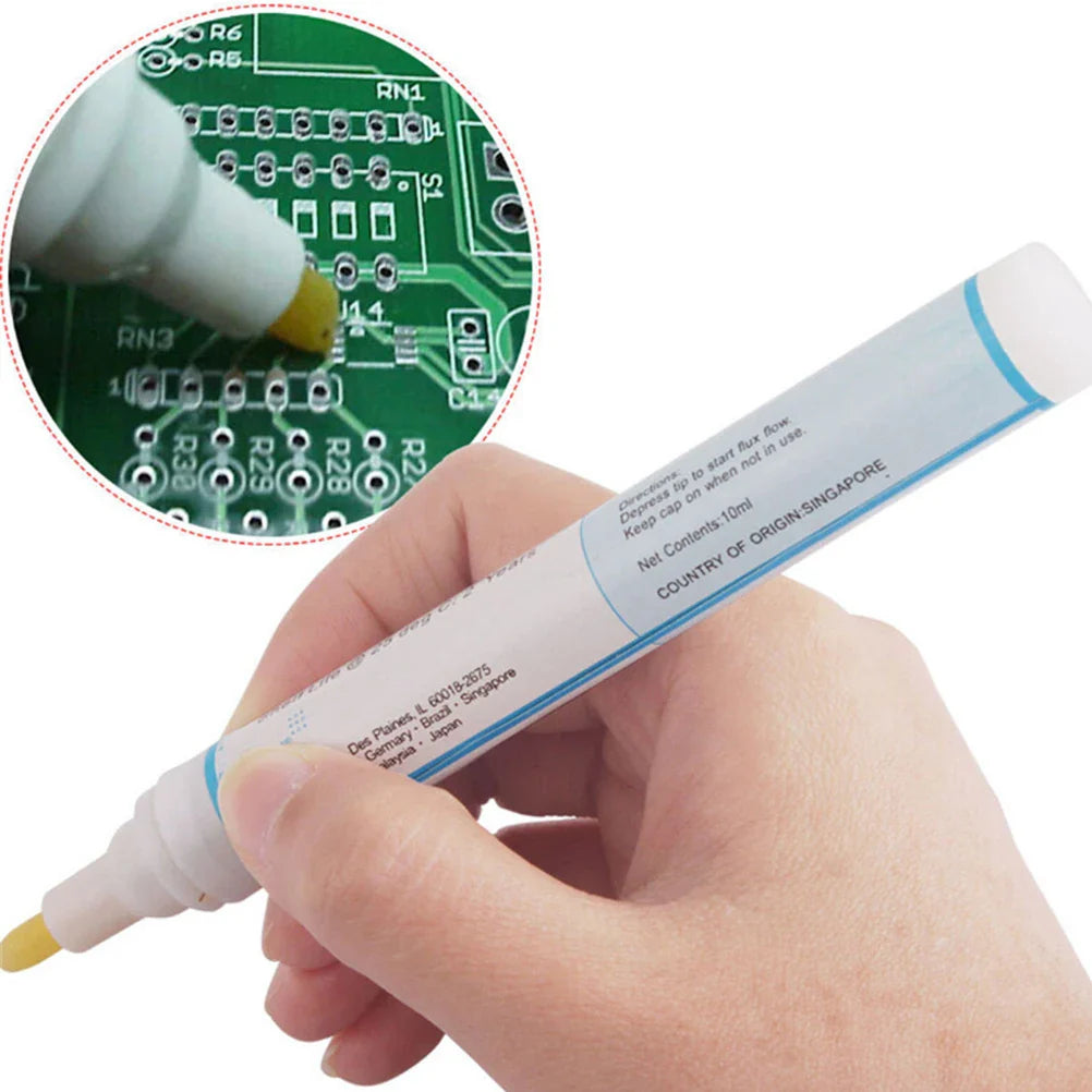 951 No-Clean Soldering Flux Pen – Low Solids Precision Tool for Solar Cell & PCB Soldering
