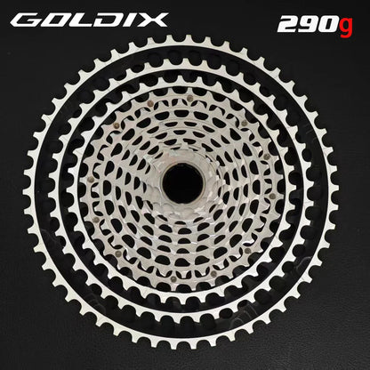 GOLDIX 12-Speed Ultralight MTB Cassette – CNC Sprocket 11-51T/11-46T HG & 10-46T/10-51T XD for Shimano SRAM