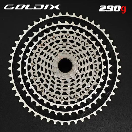 GOLDIX 12-Speed Ultralight MTB Cassette – CNC Sprocket 11-51T/11-46T HG & 10-46T/10-51T XD for Shimano SRAM