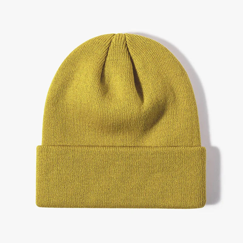 Winter Knit Beanie Hat - Warm Stretch Skull Cap for Boys Girls Adults in Black White Blue Pink & More Colors