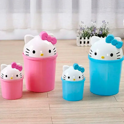 New Sanrio Hello Kitty Kawaii Dustbin – Trash Can for Living Room, Bedroom & Toilet