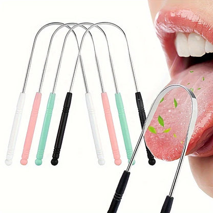 Stainless Steel Tongue Scraper – High-Quality Oral Tongue Cleaner Brush for Superior Oral Hygiene