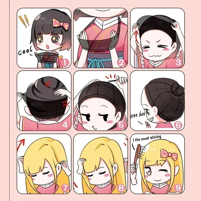 Tsuyuri Kanao Cosplay Costume – Anime Kimono Uniform with Wig for Women & Kids
