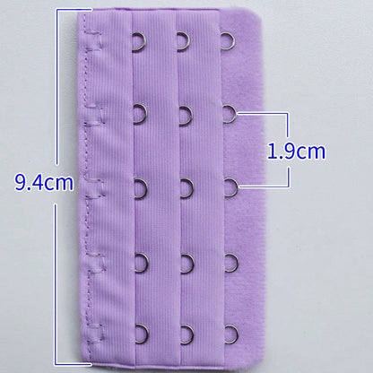 2PCS/4PCS Strap Extender Set – 3-Hook, 5-Row Adjustable Candy Color Bra Extenders for Women