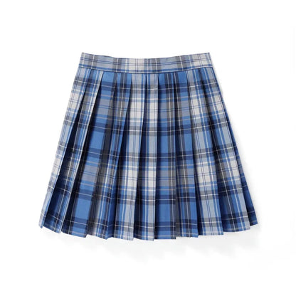 Women’s High Waist A-Line Skirt – Summer Harajuku Style Black Mini Pleated School Girl Uniform