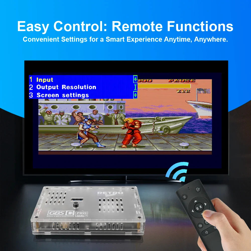 RetroScaler GBSC Pro – SCART/RGBS/YPbPr/VGA to HDMI Video Audio Converter for Retro Consoles