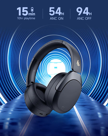 Edifier W830NB Wireless Bluetooth 5.4 Headphones | Active Noise Cancelling Hi-Res Over-Ear Headset, LDAC, Foldable, 94H Playtime