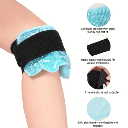 Ankle Foot Ice Pack Wrap — Reusable Gel Bead Pack for Injury Relief & Ankle Support