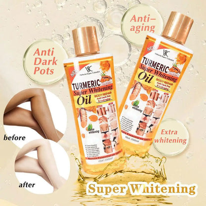 Turmeric Essential Oil 200ml – Moisturizing Body & Facial Massage Oil, Brightening & Smoothing Aromatherapy Skin Care