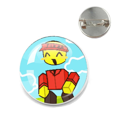 Pizza Character Elliot Game Forsaken Pin Brooch – Funny Meme Backpack Accessory for Friends & Fans Gifts