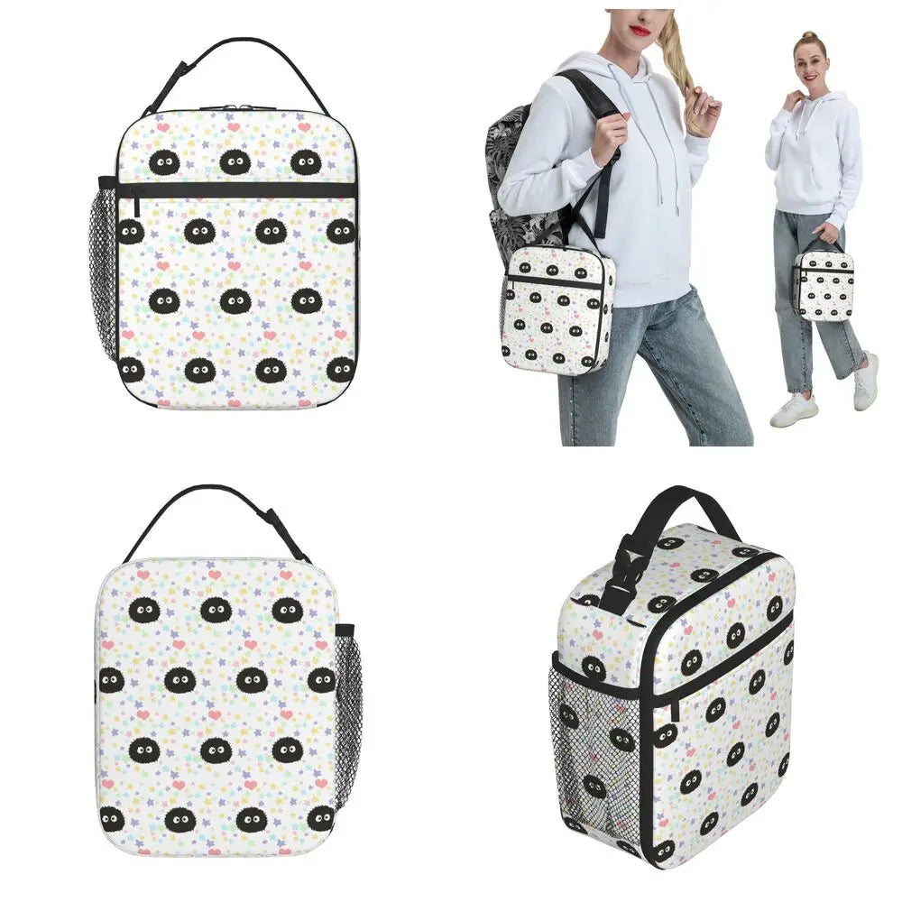 Totoro Miyazaki Anime Insulated Lunch Tote Bag – Portable Thermal Cooler for School & Office