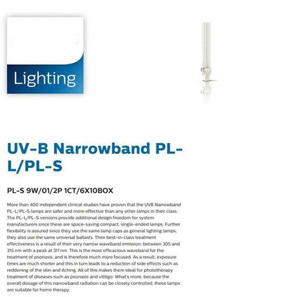 UV 311nm Phototherapy Device – Philips UVB Lamp for Vitiligo, Psoriasis & Skin Treatment