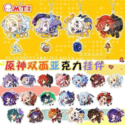 Anime Game Keychain – Atataki Itto, Kunikuzushi, Xiao, Tartaglia & Kazuha Cat Series Cosplay Key Chain