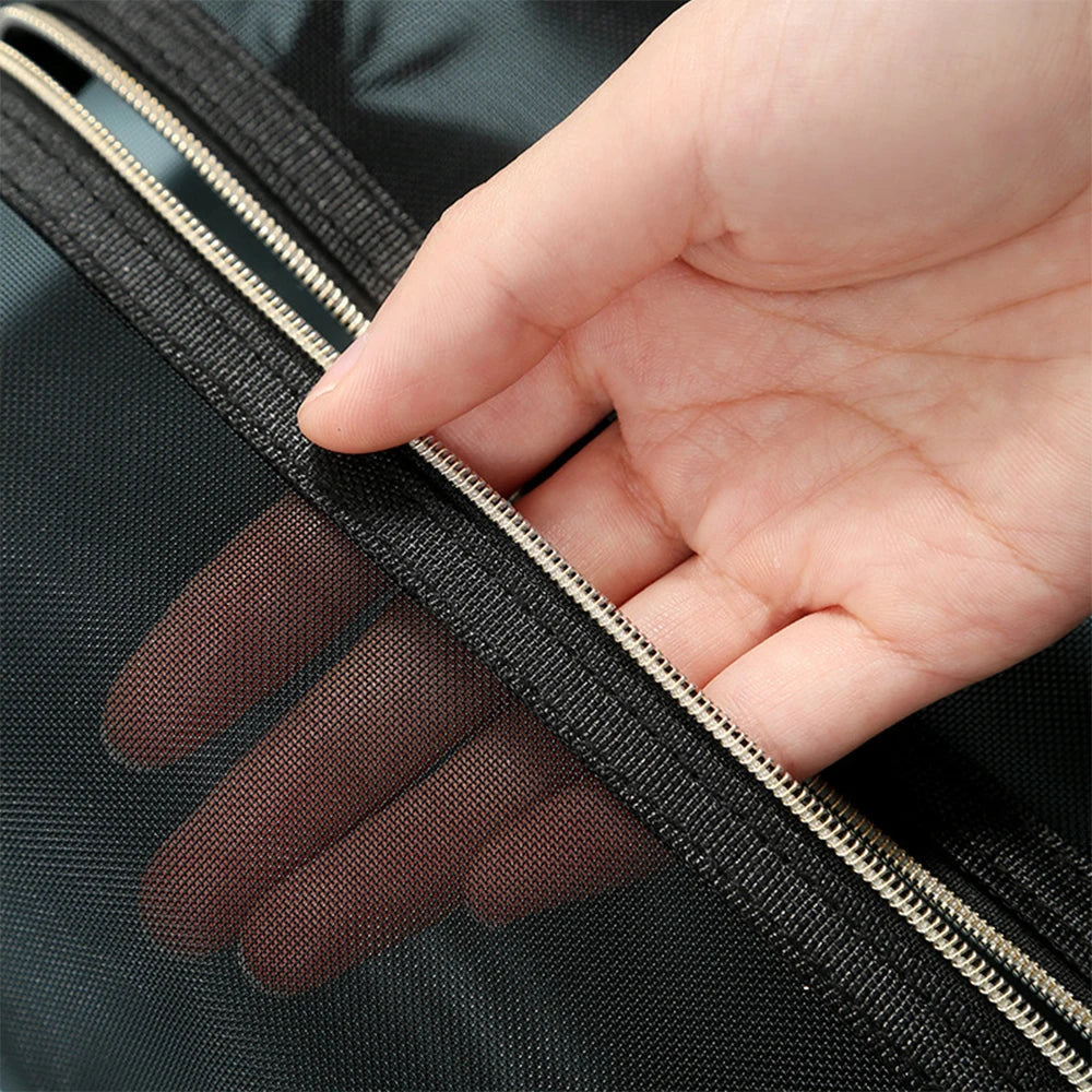 New Mesh Transparent Cosmetic Bags – Small & Large Clear Makeup Pouch, Portable Travel Toiletry Organizer with Lipstick Storage