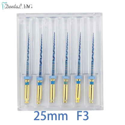 Dental SX-F3 Blue Nitinol Rotary Files – Universal Endodontic Engine Tool for Root Canal Treatment