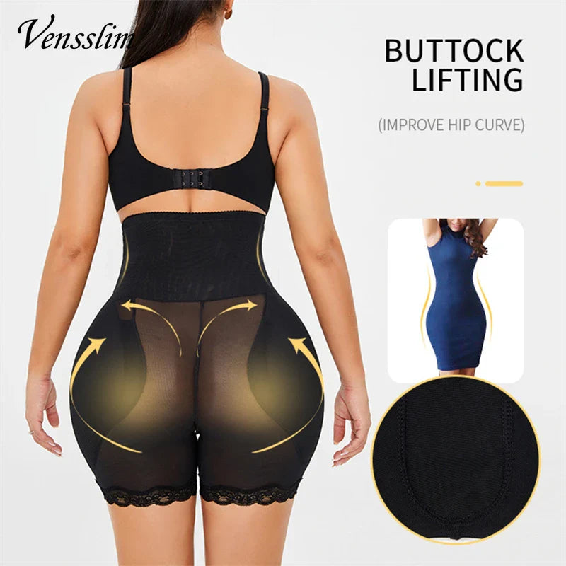 Women’s Butt & Hip Enhancer Briefs – Seamless Padded Shapewear Boyshorts for Body Shaping and Control