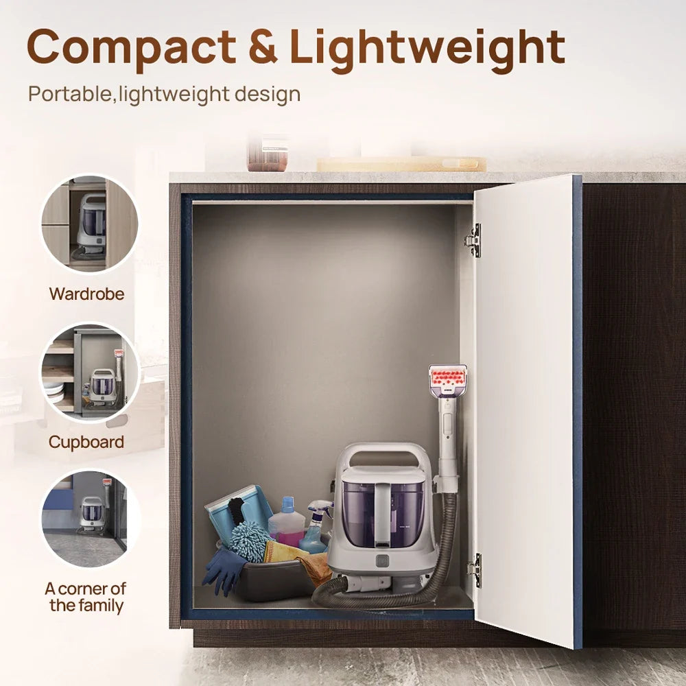 Portable Carpet & Upholstery Cleaner - Multi-Purpose Deep Cleaning Machine for Home